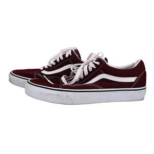 Women's Old Skool Suede Shoe - Bordeaux Red - W 10.5